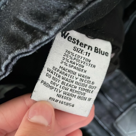 Black Flared Bootcut Jeans - Picture 4 of 6